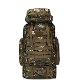 C/H Mochila masculina de grande capacidade de 80 litros, para caminhadas ao ar livre, mochila tática Molle, mochila militar