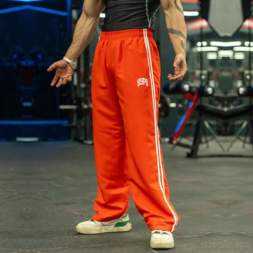 Image of HYPD Urban Track Pants for Men | Dry Fit Mesh Gym Wear | Zippered Bottom, Back Pocket | Relaxed Fit Joggers for Sports, Workout, Running & Casual Wear