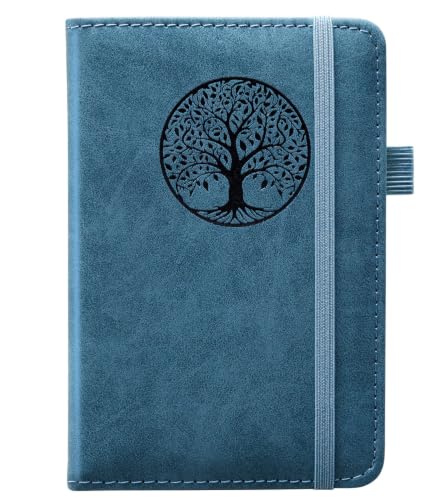 Image of Small Pocket Notebook, Leather Journal Mini (Green)