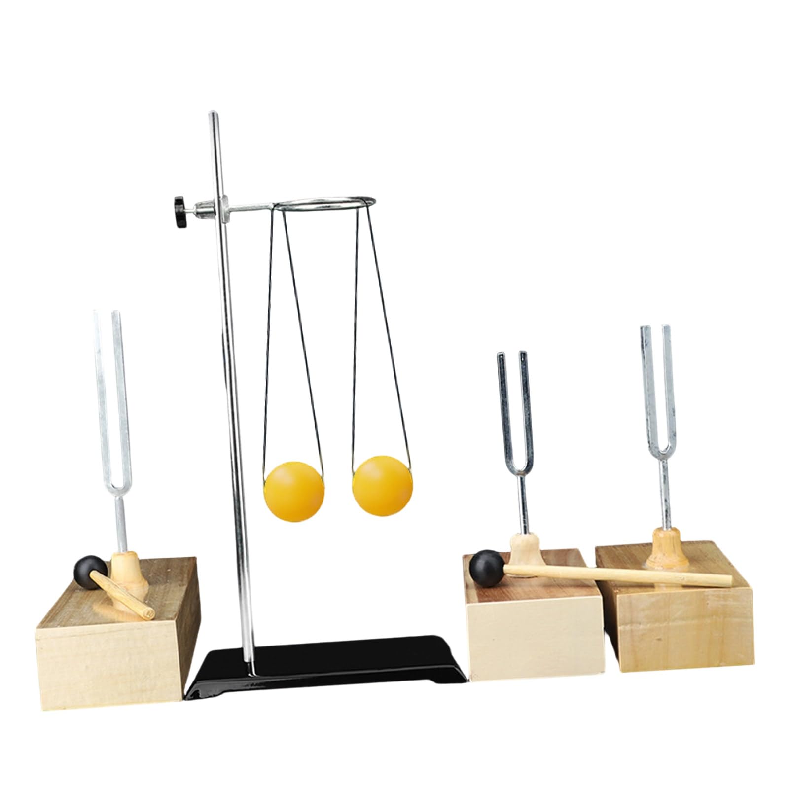 Kit d'expérimentation avec doubles fourches d'accordage 440 Hz et boîte en bois pour l'éducation, laboratoire de physique, résonance sonore