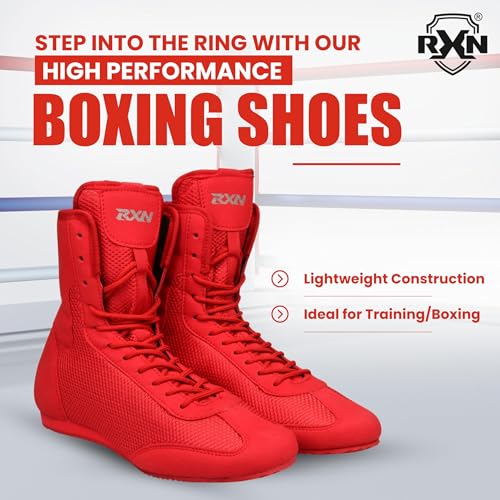 Image of RXN Boxing Shoes (Red, Numeric 7)