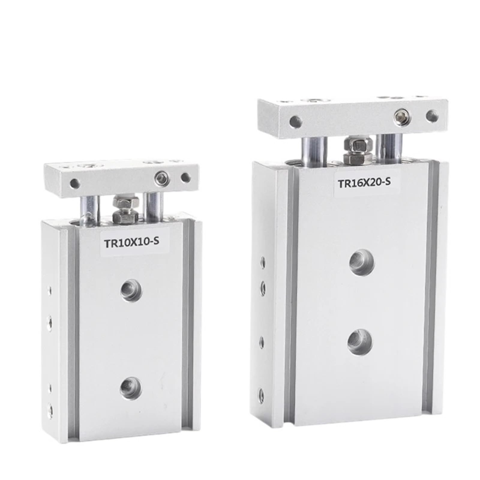 Vérin pneumatique à double tige TR25 course 20mm avec aimant