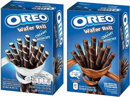 Image of DECADENT Oreo Wafer Roll, Creamy Munchy Vanilla, and Chocolate Flavored Cream, 54gEach 54g X Pack Of 2 (Product Of Vietnam)