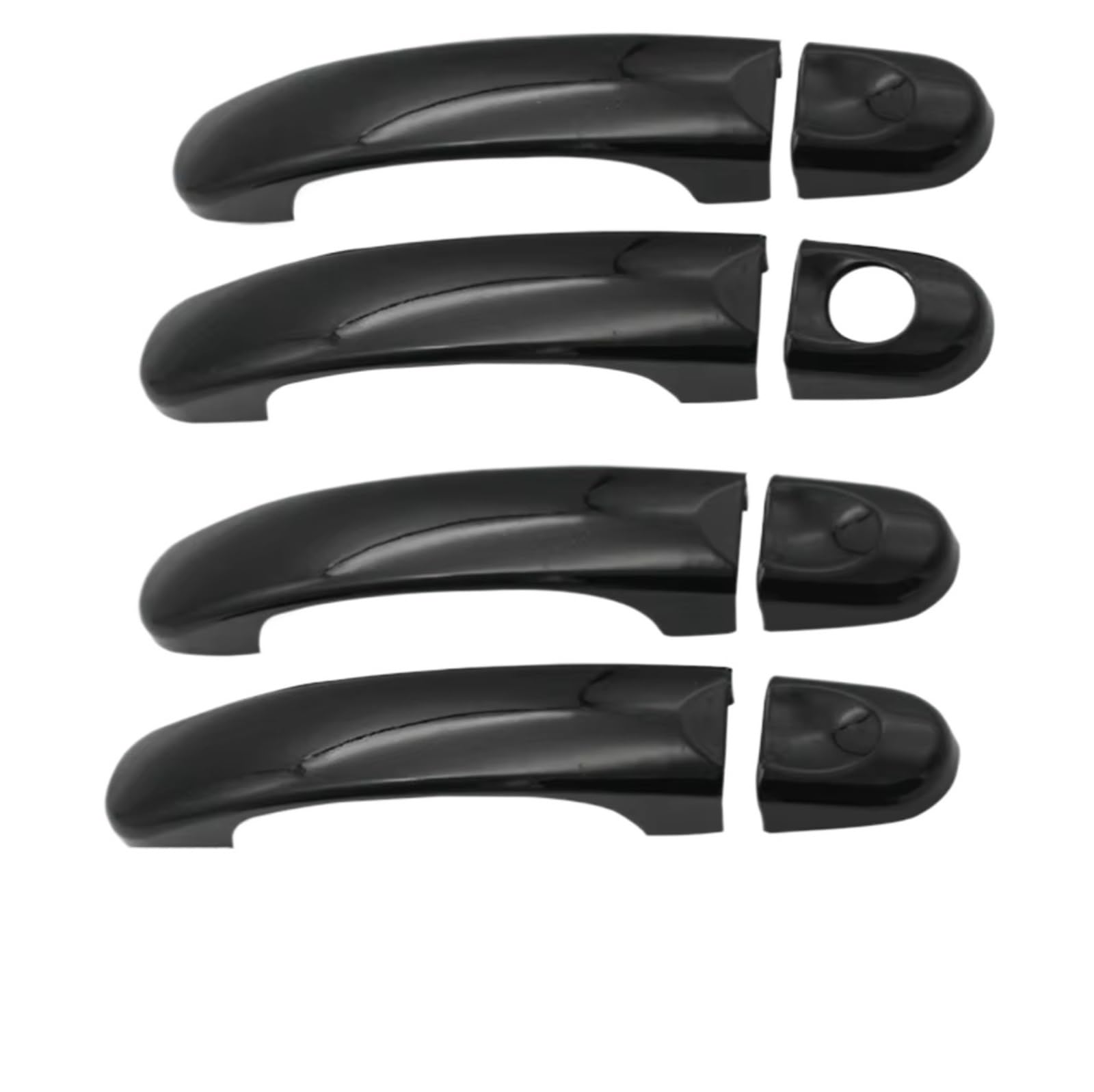 Feoosvx B For Vw For Touran For Caddy T5 For Transporter 2003-2015 Chrome Exterior Side Door Handle Cover Trim Set Molding Caps Door Handle Handle Side(B)