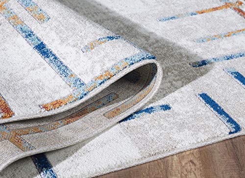 LUXE WEAVERS Modern Abstract Multi 5x7 Area Rug - Image 5