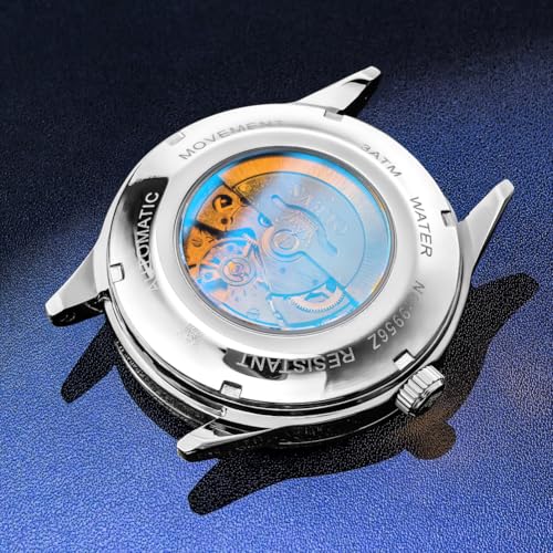 Image of OLEVS Men's Leather Analog Quartz Watch - Luxury Chronograph Wristwatch with Date, Waterproof, Luminous - Dress Style