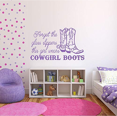 CustomVinylDecor Cowgirl Boots Decal 