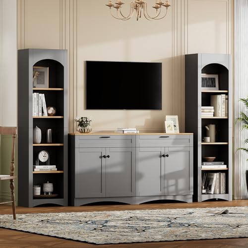 Udorich Rustic Farmhouse Entertainment Center for TVs Up to 70