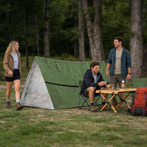 Carpa plegable reflectora compacta para camping miniatura 5