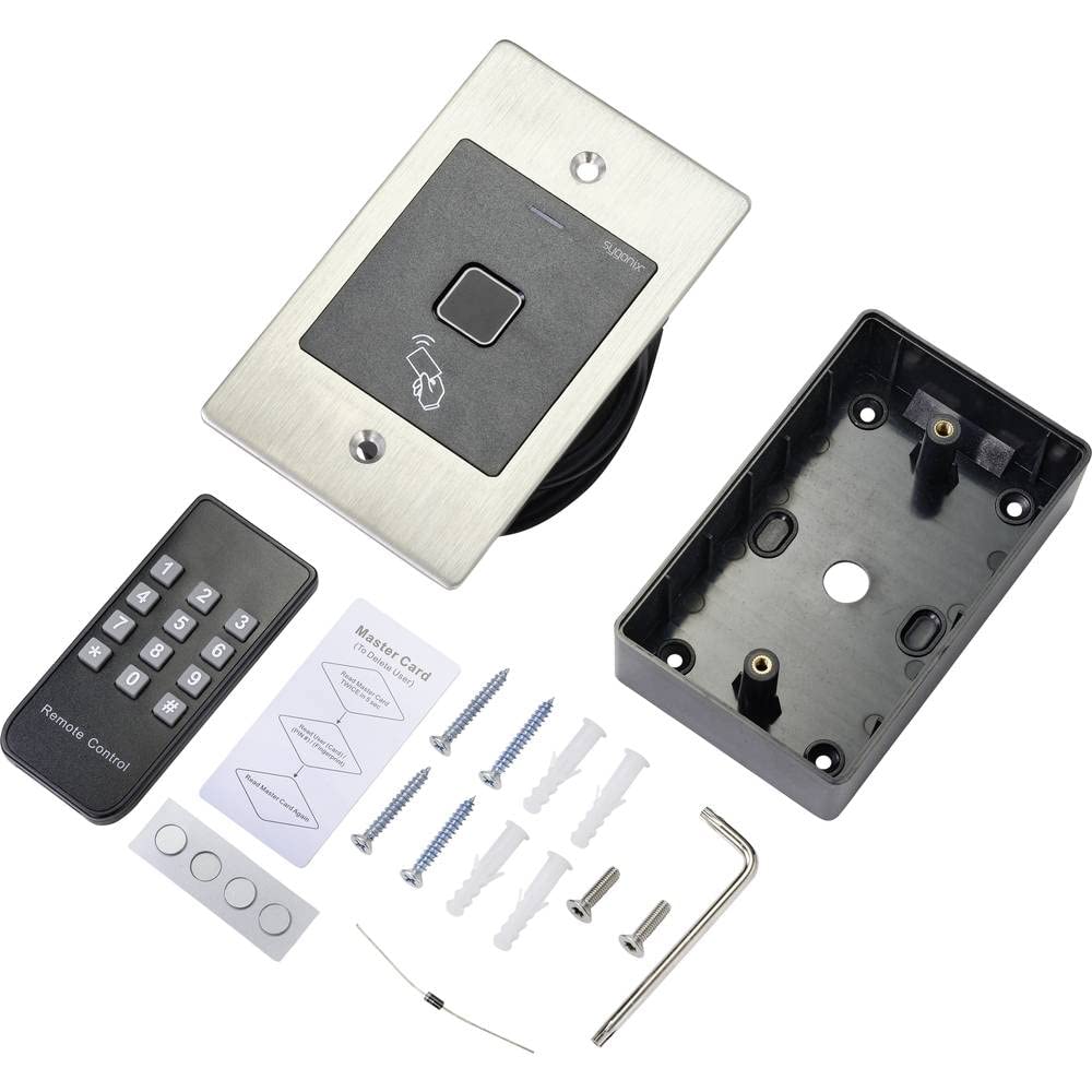Sygonix SY-4760958 Fingerprint/RFID Zugangssystem Unterputz 12 V/DC, 18 V/DC IP66