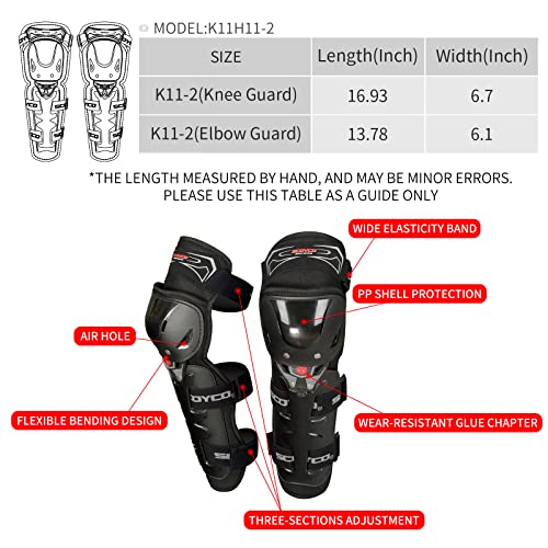 Scoyco 2 pz Moto Ginocchio Parastinchi Pads PP