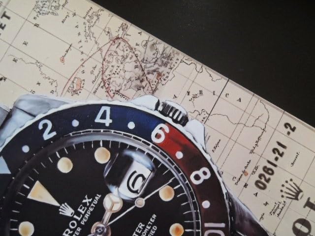 Amazon.co.jp: A4 額付き ポスター 時計 ロレックスアート GMTマスター