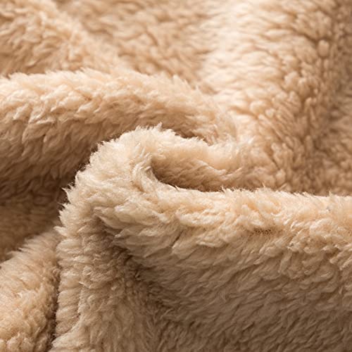 puseky Pasgeboren Baby Herten Romper, Baby Front Snaps Warm Hooded Footed Jumpsuit 0-18M - Image 4