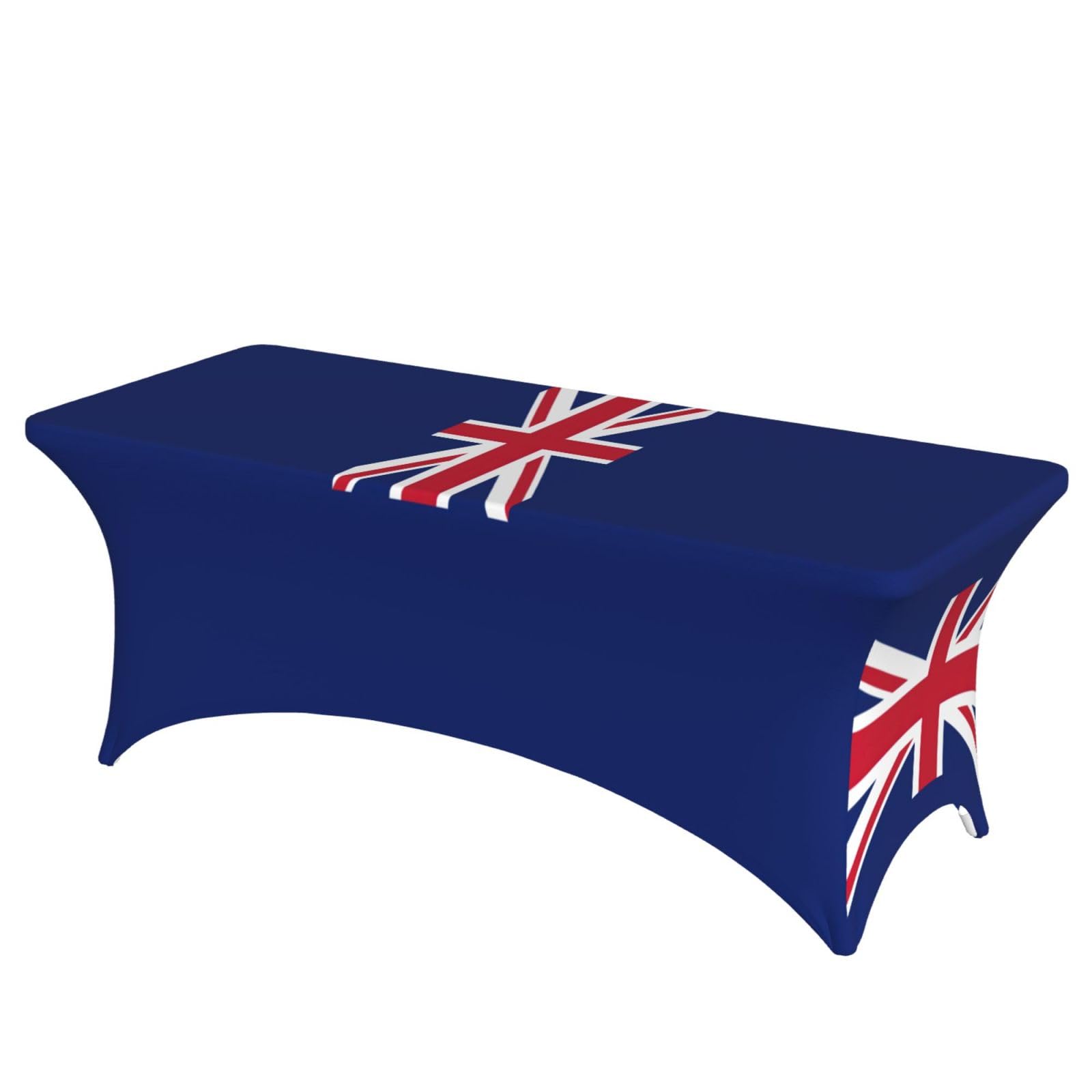 AYYQWE Uk Flag Print Elastic Rectangular Tablecloth For Banquet Outdoor Picnics Office Table Cover