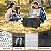 PEASUG Insulated Bags for Food Delivery, XXXL Pizza Delivery Bags for Doordash, Large Capacity Cooler Bag Keep Food Warm for Grocery Shopping and Catering, Foldable, Heavy-Duty (Black)