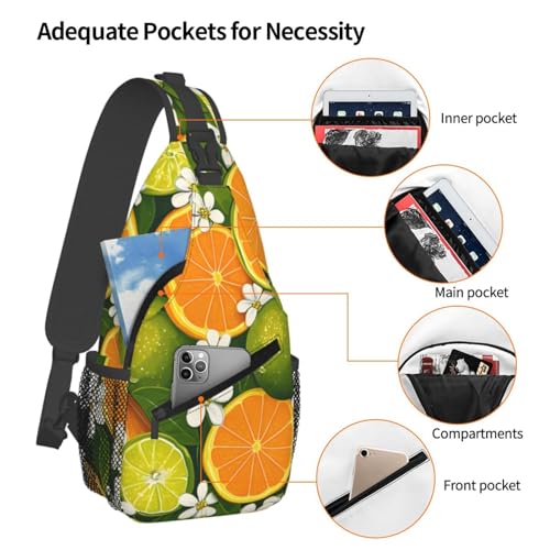 Mochila cruzada ligera para mujer y hombre color naranja miniatura 4