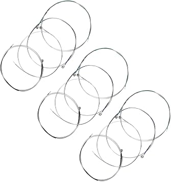 Viola Strings 3 Full Sets Stainless Steel Core Nickel-Plated Ball-End Nickel Chromium Wound