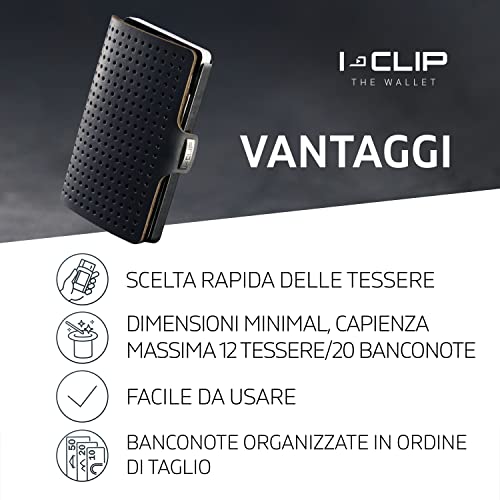 I-CLIP Original Mini portafoglio con fermasoldi