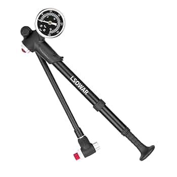 Amazon | 自転車 サスペンションポンプ 超高圧300psi/携帯型