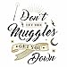 RoomMates RMK3608GM Harry Potter Muggles Quote Peel and Stick Giant Wall Decals