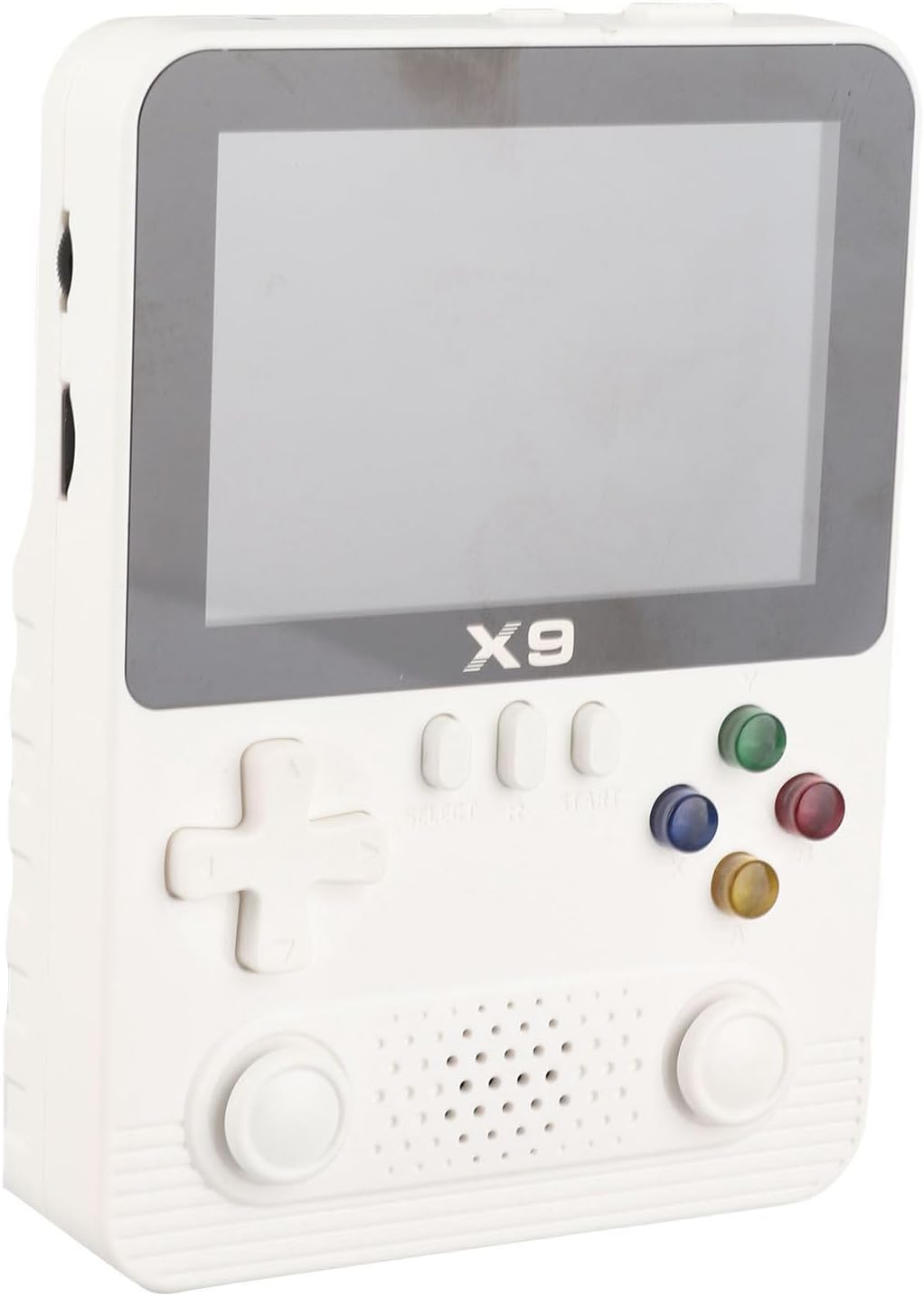 Handheld Game Console, 3D Joystick, 32G Card, 3.5 Inch IPS Color Screen, Supports 11 Emulators, with Dual Player Mode, for Retro Gaming Enthusiasts (White)