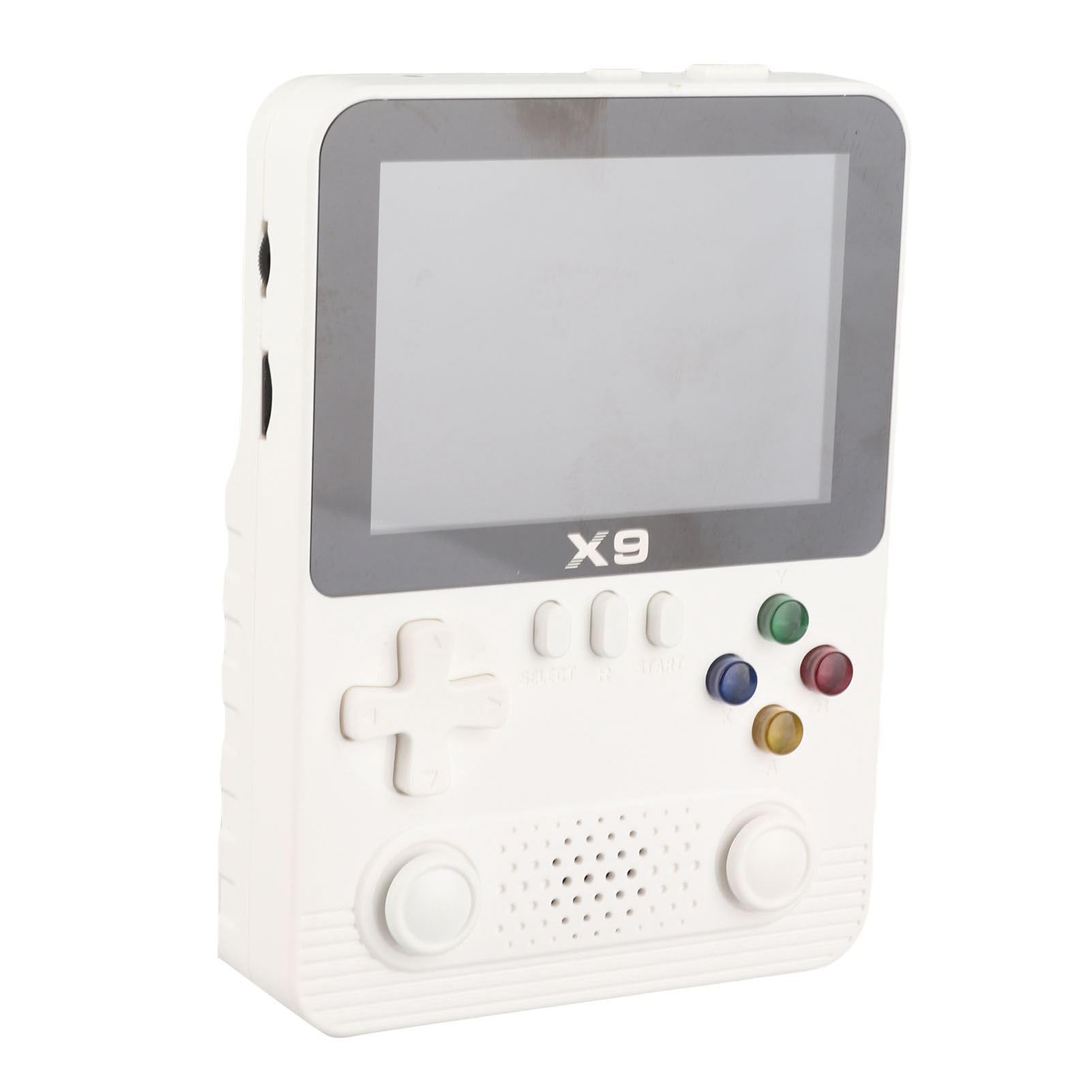 Handheld Game Console, 3D Joystick, 32G Card, 3.5 Inch IPS Color Screen, Supports 11 Emulators, with Dual Player Mode, for Retro Gaming Enthusiasts (White)