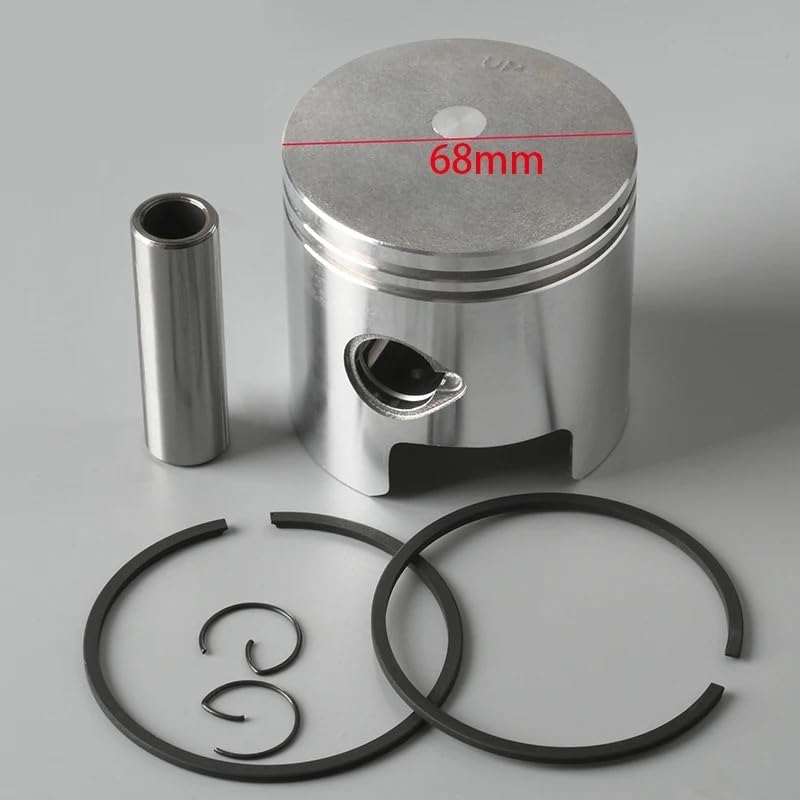 Kit piston et segments marine 68 mm pour moteur hors-bord 2 temps 25-30 CV - 2