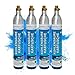 Produktbild 4x CO2-Kartusche Soda 425g Kohlensäure Zylinder für bis zu 240 Liter Sprudel Wasser | abgefüllt in Deutschland | Kompatibel mit gängigen Sprudlern | Universal einsetzbar & kinderleicht austauschbar