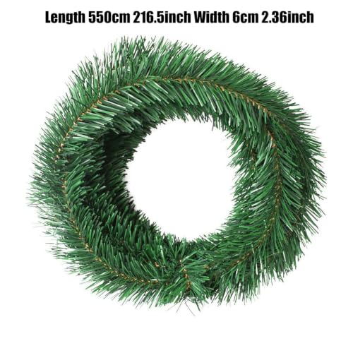 18 Ft Christmas Pine Garland, Artificial Green Vine for Mantle Home Decor - image 2