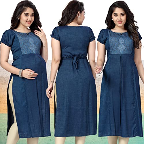 CEE-18-Womens-Cotton-Straight-Maternity-Feeding-Kurti-for-Feeding-with-Zippers