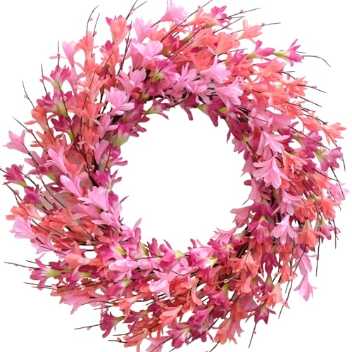 Bibelot 22inch Artificial Forsythia Flower Wreath...