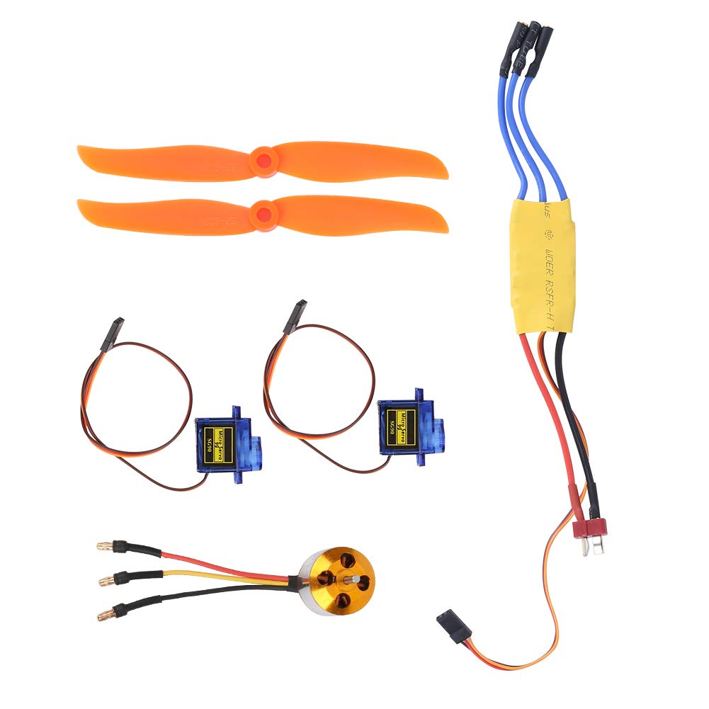 A2212 2200KV Brushless Motor 30A ESC para RC ala fija avi¨®n Accesorios (2200KV Motor + 6035 Hlice + 9G Servo + 30A ESC) (2212 KV2200 motor + 6035 hlice + Kraftverk & drivsystem