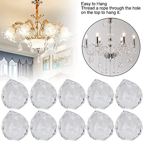Bolas de lustre, acrílico de fácil instalação, ampla utilização bola de cristal transparente 30 mm p