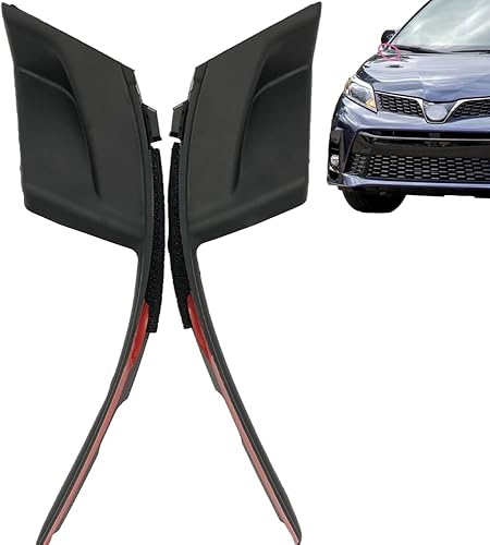 Peintu - Panel de cubierta del limpiaparabrisas derecho e izquierdo 53866-08020 53867-08020 compatible con Toyota Sienna 2011 2012 2013 2014 2015