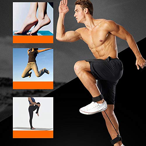 por exemplo, corda de treinamento, Andoer Cinto de resistência de treinamento de passo de mola de fo