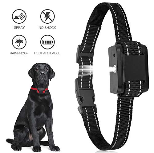 ULTPEAK Dog Barking, Auto Anti Bark Collar, Intelligent & Rechargeable Dog Training Collar, Adjustable Spray Sensitivity & Volume