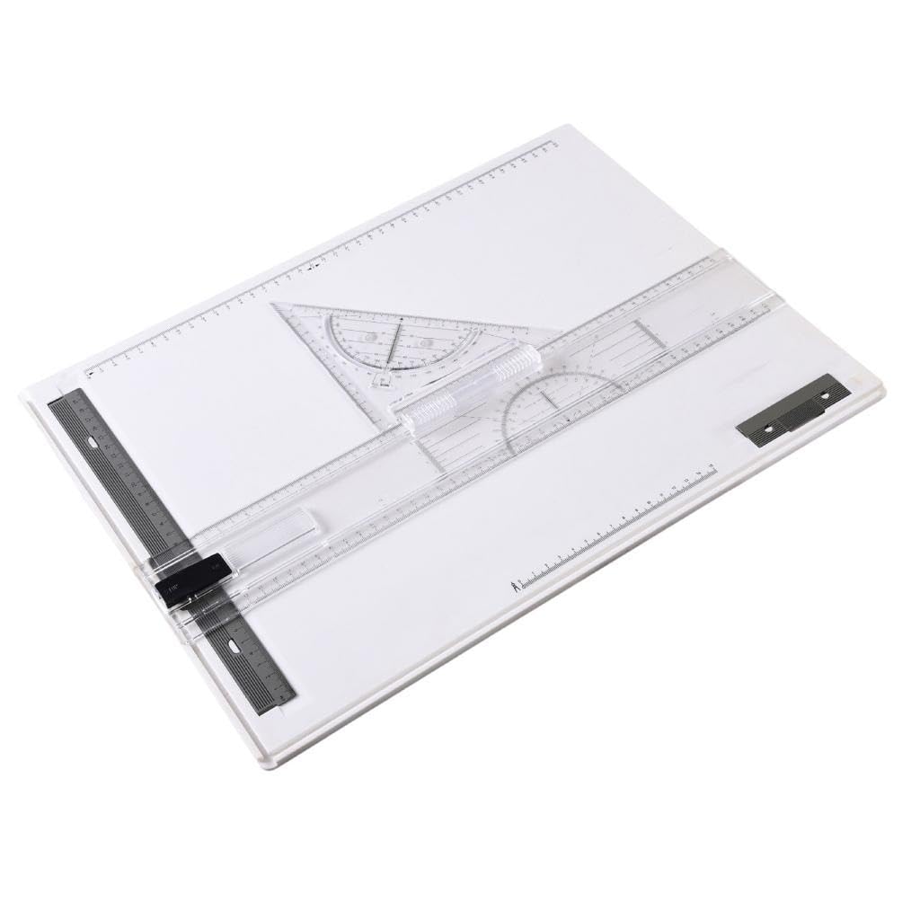Mesa de Dibujo Cuadrada en T, Mesa de Dibujo Ajustable A3