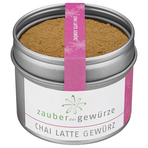 Zauber der Gewürze Chai Latte Gewürz, Chai Latte Pulver für cremige Chai Latte, Chai Latte Sirup, Desserts & Gebäck, 45 g