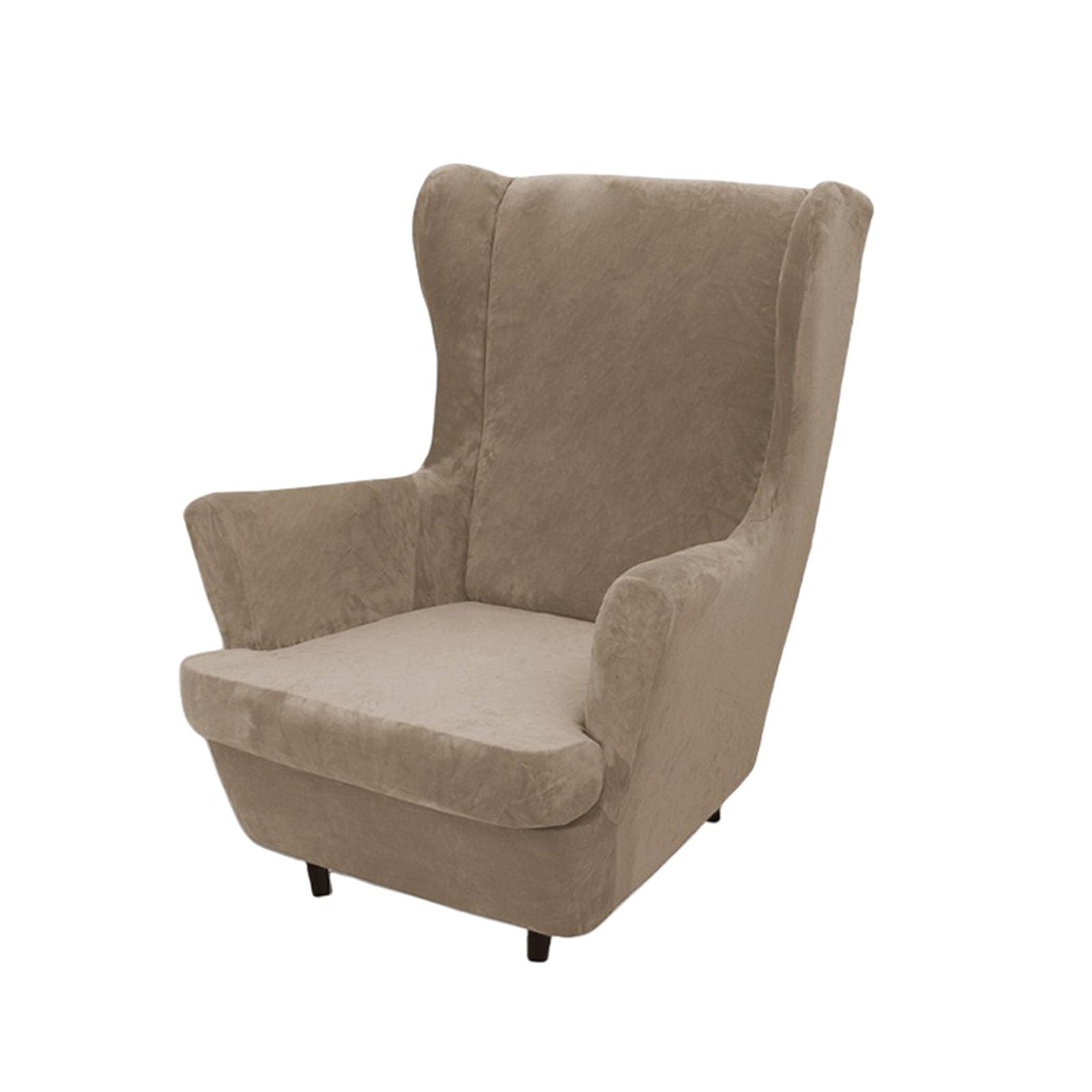 Fundas terciopelo sillón orejero OBASDFD con tejido de felpa elástica para sala de estar