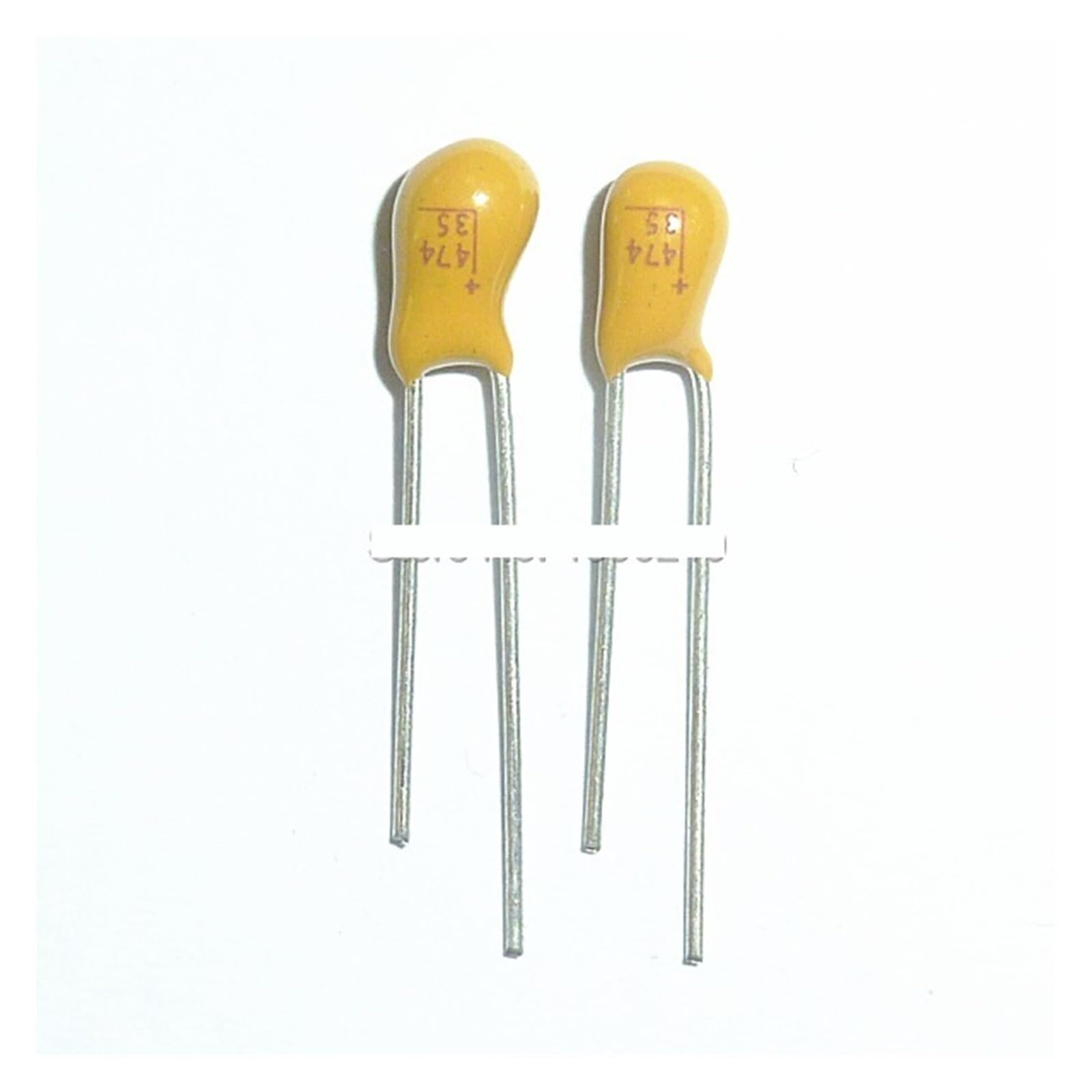 AARTERZZA 50pcs Tantalum Capacitor 0.47uF 35V 35V0.47uF Dip Radial