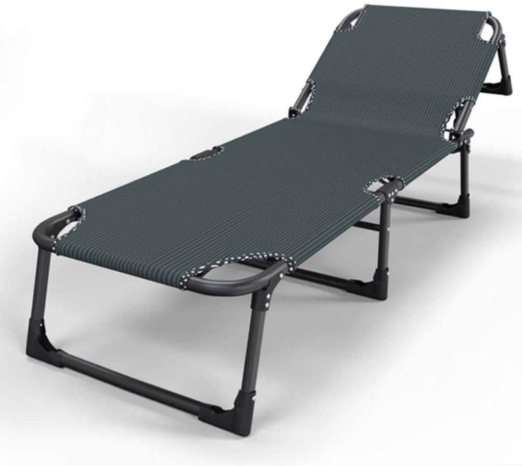 Chaise longue de jardin pour personnes lourdes lit de camp solide 8 pieds
