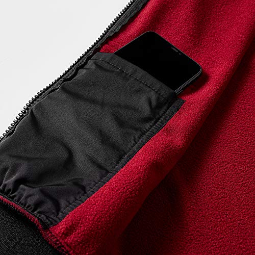 Men's Color Block Hoodie-Full Zip Ultimate Heavyweight Fleece Hoodie-Camo zip up hoodie With Kanga Pocket4