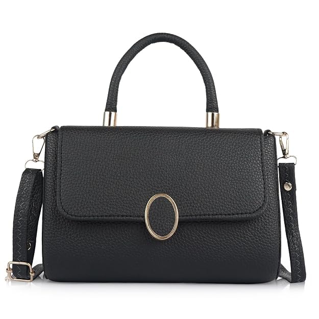 gold rose Women’s Stylish PU Leather Handbag with Top Handle & Adjustable Shoulder Strap | Travel & Daily Use | Handbag for Women | Office Bag for Women Faux Leather | Ladies Purse-picture-17
