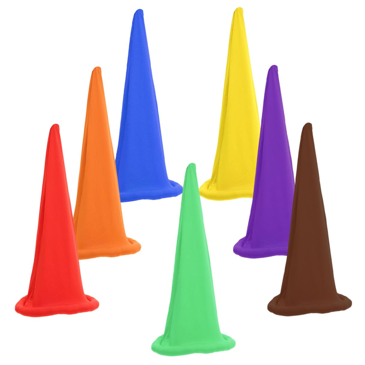 Lot de 7 Bonnets de Nain Colorés pour Noël et Halloween Accessoires de Costume Cosplay Légers en Tissu Souple Chapeaux de Gnome Polyvalents pour Fêtes Spectacles et Photos