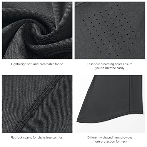Image of BASSDASH Neck Gaiter Mask UPF 50 Sun Protection for Men & Women, Fishing, Hiking, Outdoor