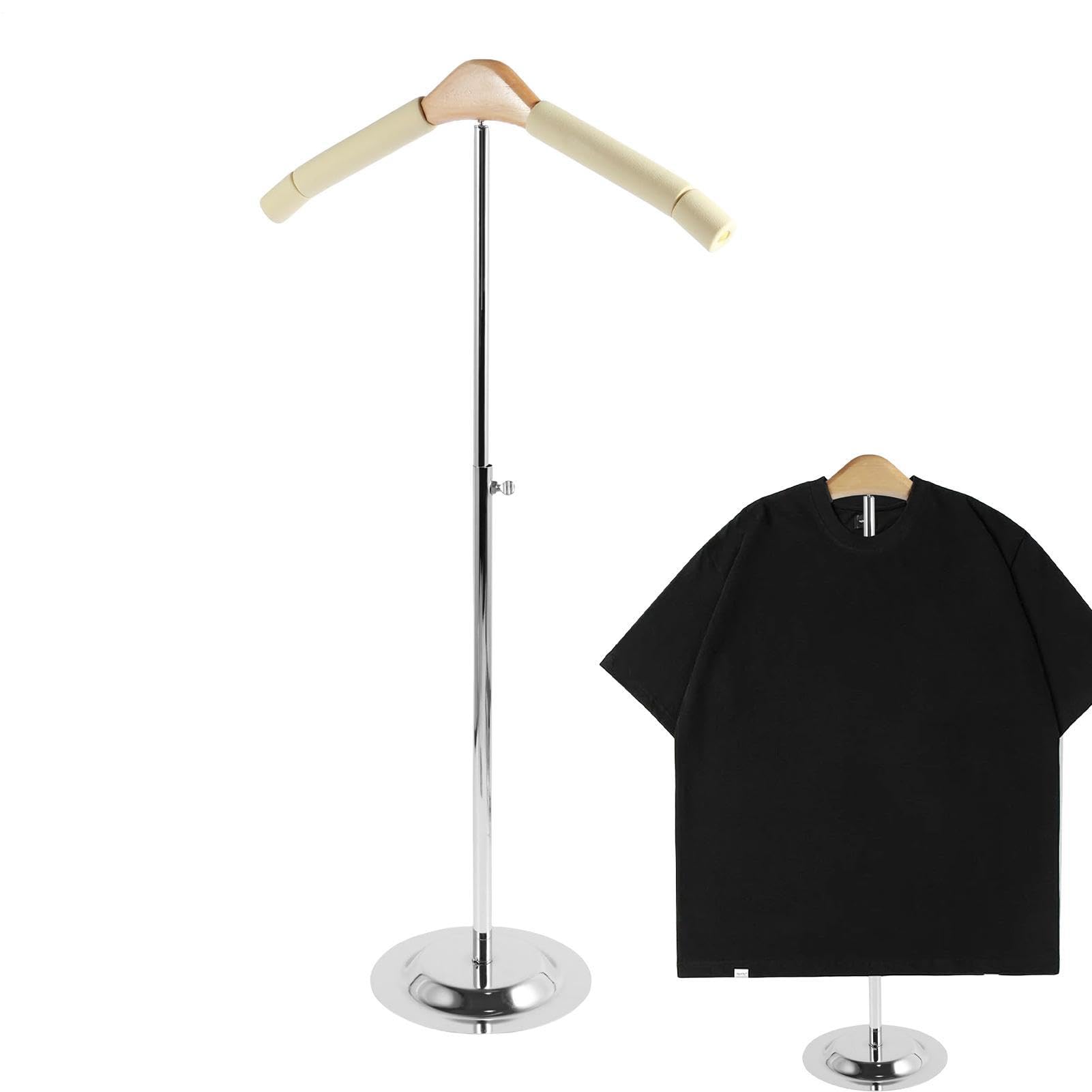 Présentoir à vêtements robuste antidérapant et support de chemise stable en métal
