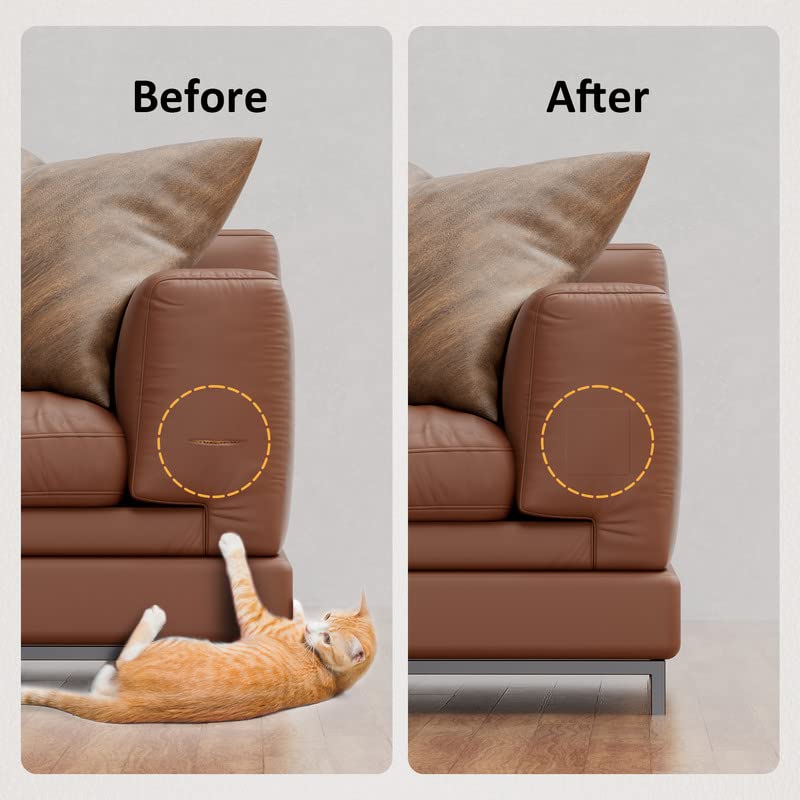 Miniatura 2 de Parche de reparación de cuero grande para muebles, kit de Tepair de cuero de 15.7 x 118 pulgadas, cinta de reparación de cuero autoadhesiva para