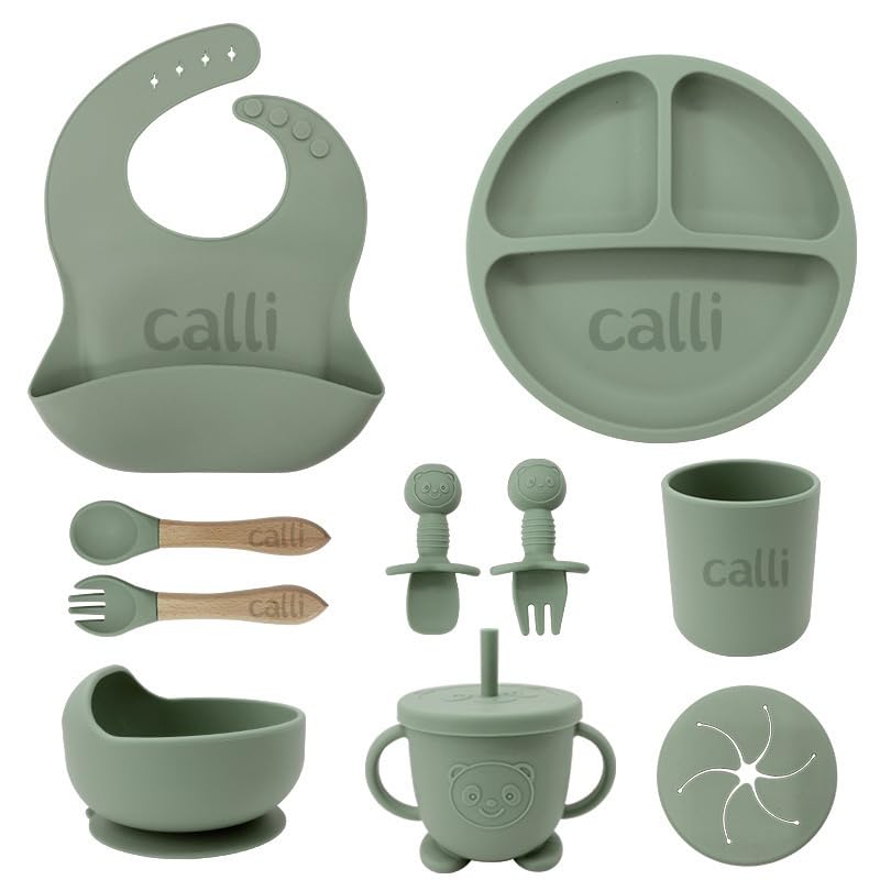 Personalized Silicone Suction Plates for Baby,Custom Toddlers Spoon and Fork, Baby Feeding Set with Name,Baby Birthday Gift for Boy & Girl