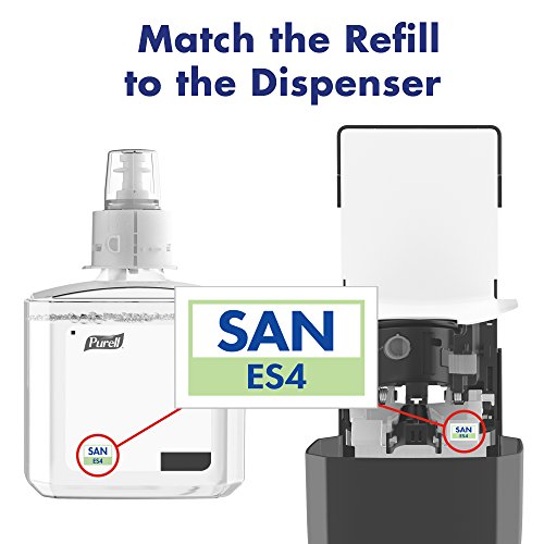 Image of PURELL ES4 Manual Hand Sanitizer Dispenser, Graphite, Compatible with 1200 mL PURELL ES4 Hand Sanitizer Refills (Pack of 2) - 5024-01