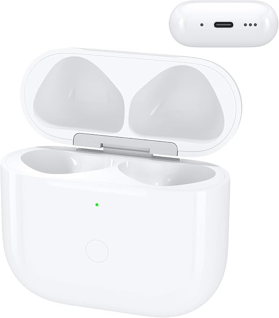 Wireless Charging Case for Airpods 4th Generation with USB-C Port, Replacement Charger Cases Compatible with AirPod 4 Gen, Air Pod 4th Type-C Charger with Pairing Sync Function